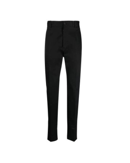 Leather trousers di Dolce & Gabbana in Black da Uomo