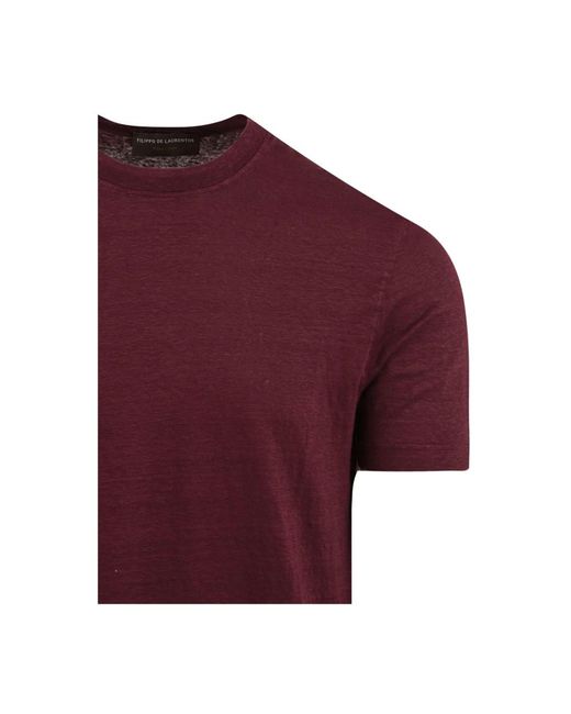 FILIPPO DE LAURENTIIS Red T-Shirts for men