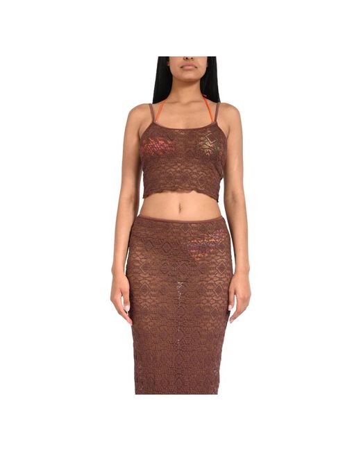 FK Crop Top in het Orange