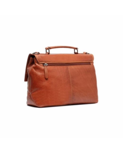 The Chesterfield Brand Elegante Cognac Handtas in het Brown