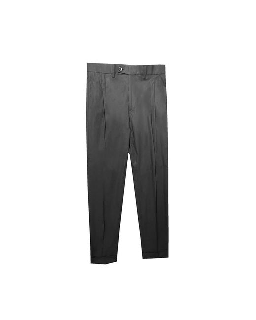 BE ABLE Gray Straight Trousers for men