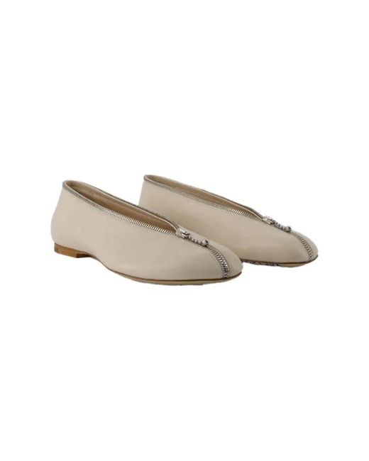 Burberry Gray Ballerinas