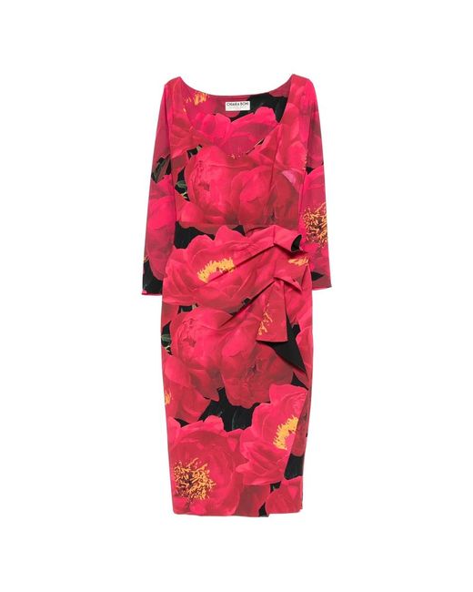 Chiara Boni Red Midi Dresses