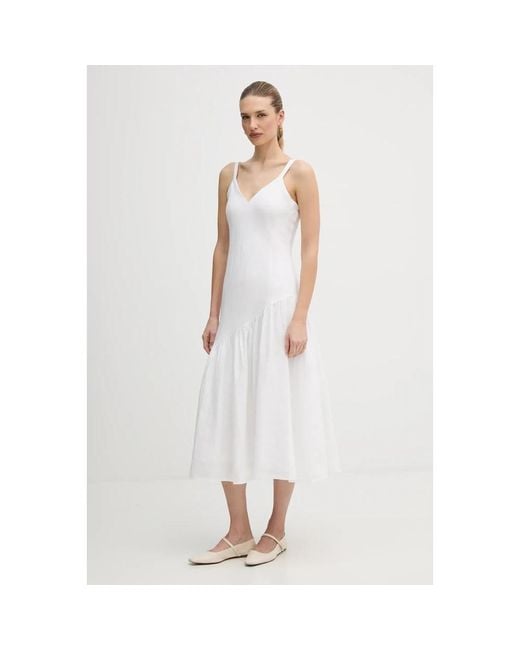 Midi Dresses DKNY de color White