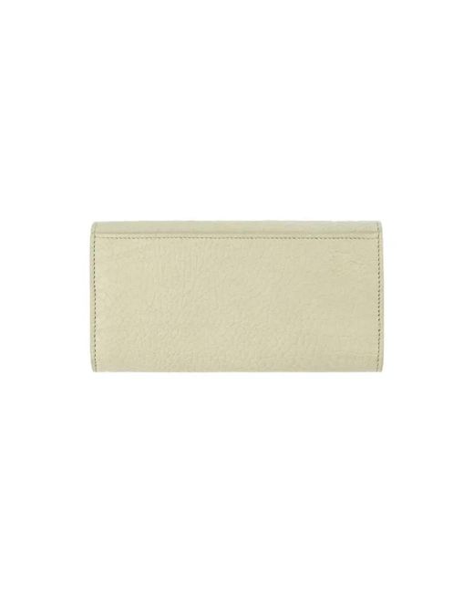 Burberry Accessoires ,Leer Gegranuleerde Kalfsleren Portemonnee in het Natural