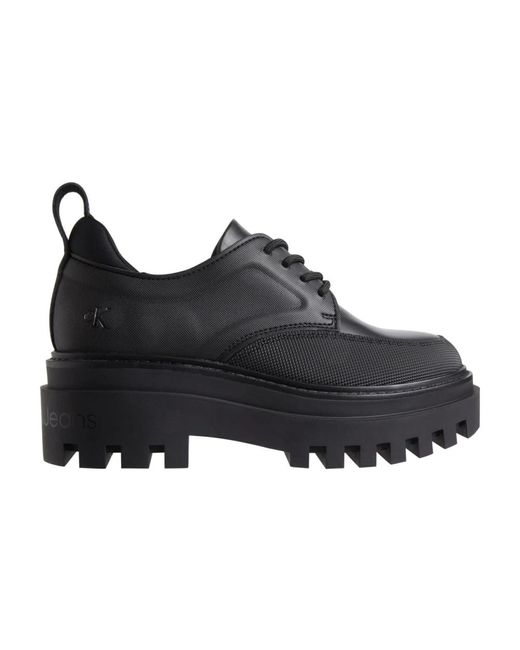 Calvin Klein Black Laced Shoes