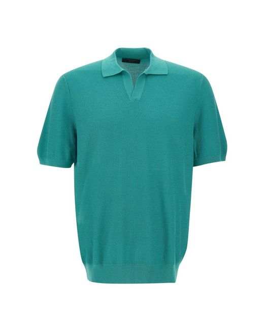Gran Sasso Green Polo Shirts for men