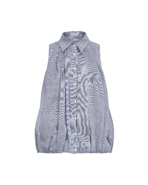 Brunello Cucinelli Blue Shirts