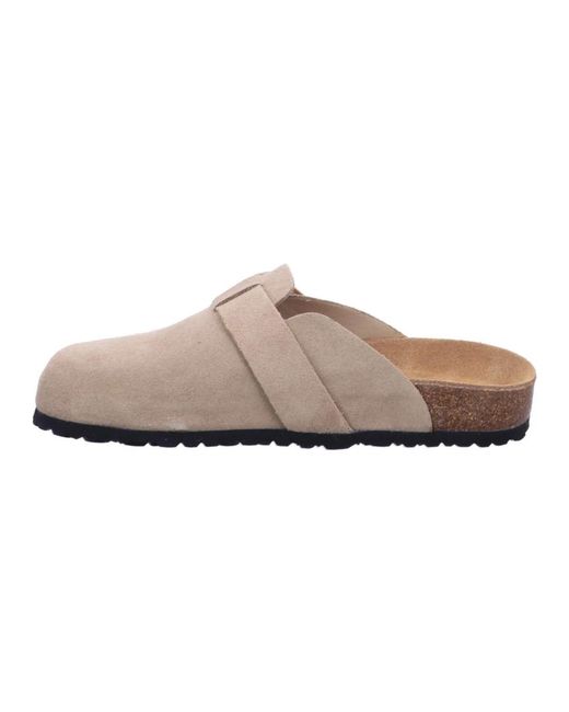 Tamaris Gray Leather Mule