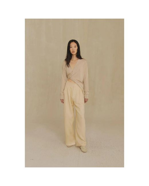 Cortana Natural Tapered Trousers