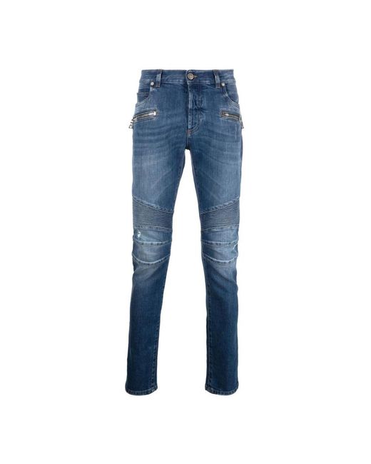 Balmain Blue Slim-Fit Jeans for men