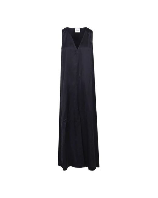 8pm Kleedjes ,Zwart ,Montreal Maxi Jurk in het Blue