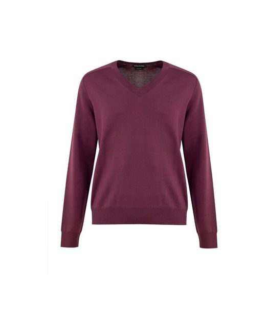 Tom Ford Purple V-Neck Knitwear for men