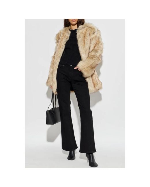 Gestuz Natural Faux Fur & Shearling Jackets