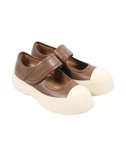 Marni Brown Stilvolle jane sandalen in cigar