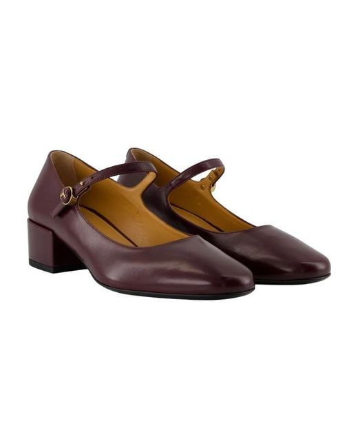Tod's Red Tods Mary Jane Leather Pumps