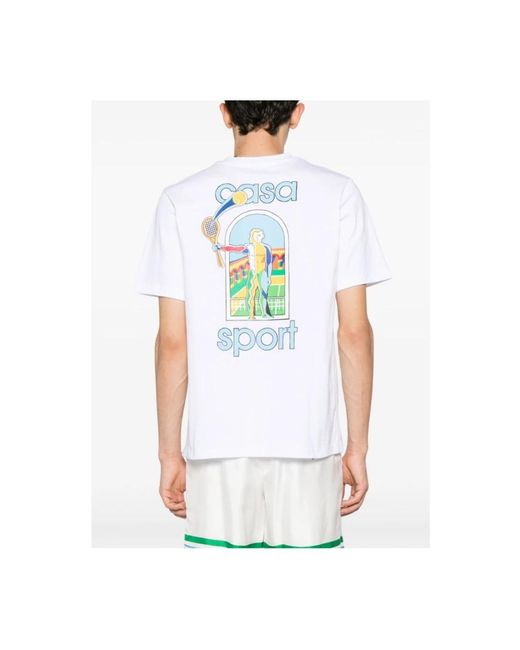 Casablancabrand Stylisches t-shirt print 001-01 in White für Herren