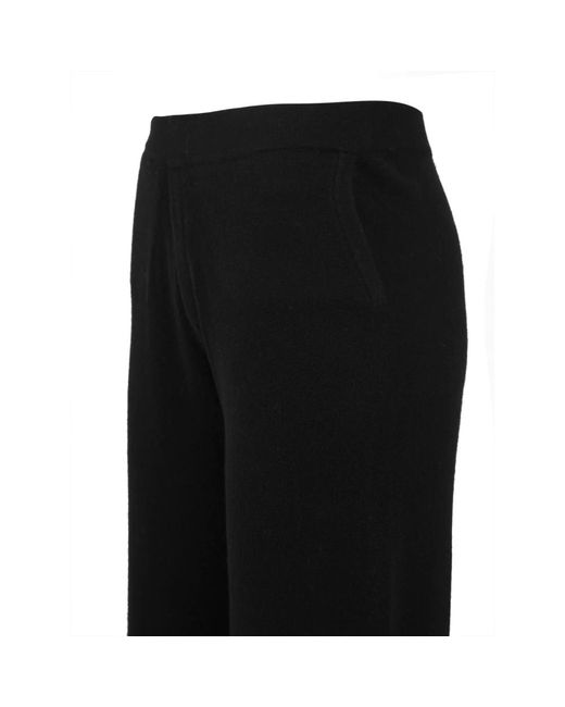 Not Shy Wide Trousers in het Black