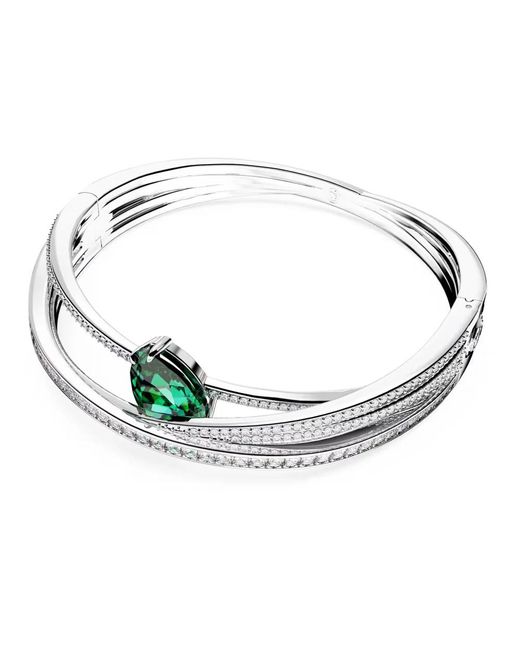 Swarovski Hyperbola Bangle in het Metallic