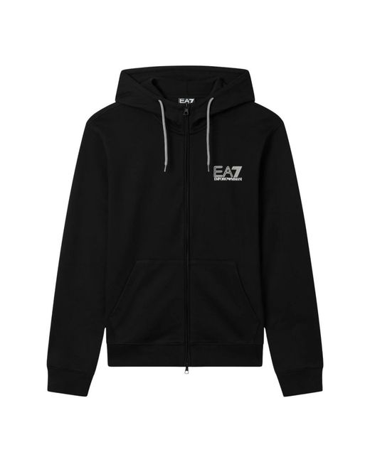 Zip-Throughs di EA7 in Black da Uomo