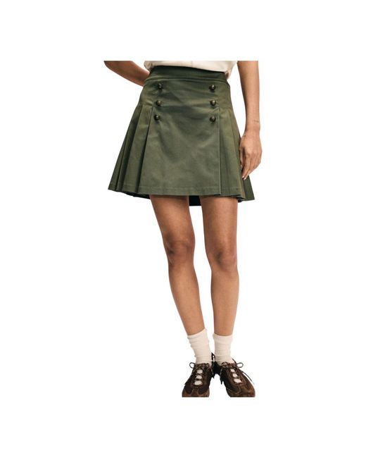 Please Green Short Skirts
