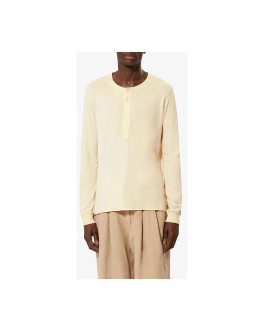 Isabel Marant White Long Sleeve T-Shirts for men