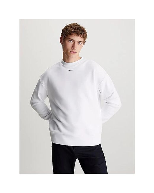 Sweatshirts & hoodies > sweatshirts Calvin Klein pour homme en coloris White