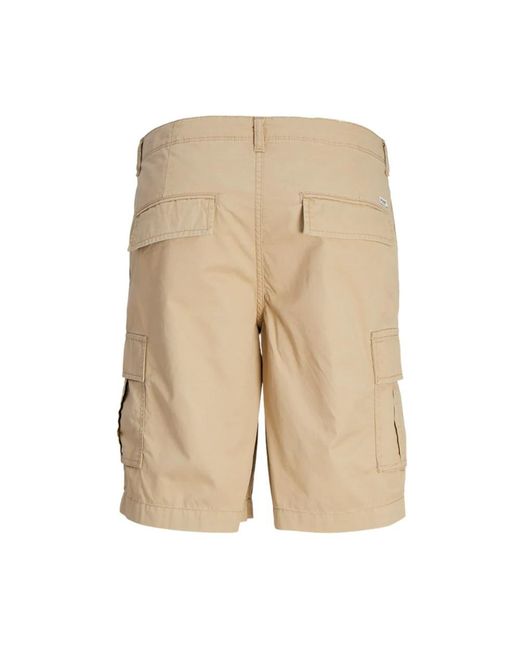 Jack & Jones Cargo shorts für männer in Natural für Herren