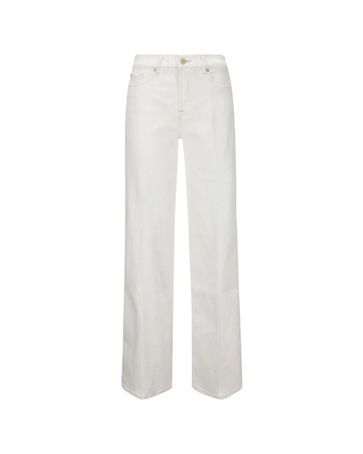 7 For All Mankind White Straight jeans 7 for all kind