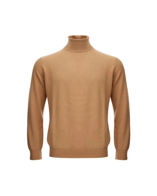 Kangra Brown Turtlenecks for men