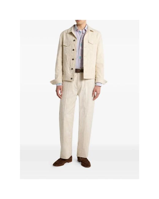 Etro Denim Jacket in het Natural voor heren