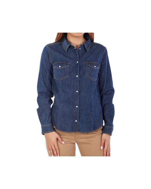 Marella Blue Denim Shirts