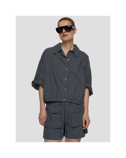 10Days Oversized Shirt Jacket in het Blue