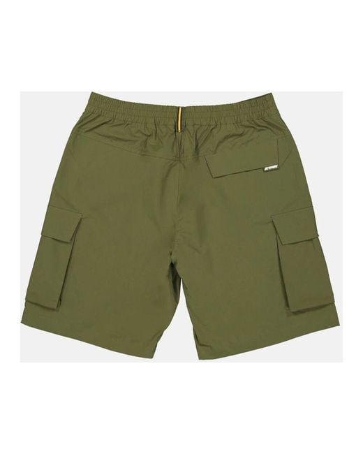 Short Shorts K-Way de hombre de color Green