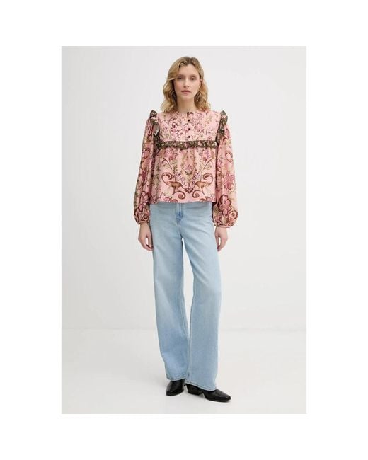 Barbour Printed Blouse in het Red