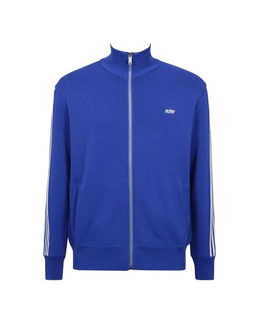 Autry Hochgeschlossener Sweatshirt Mit Reißverschluss Und Gesticktem Logo in Blue für Herren