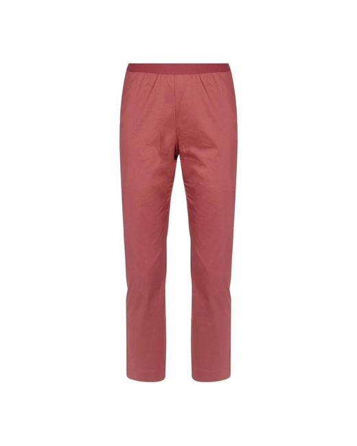 Liviana Conti Red Cropped Trousers