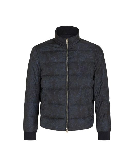 Etro Blue Winter Jackets for men