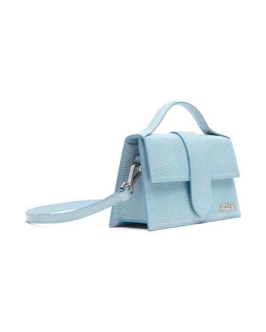 Jacquemus Blue Blaue Schultertasche Le Grand Bambino