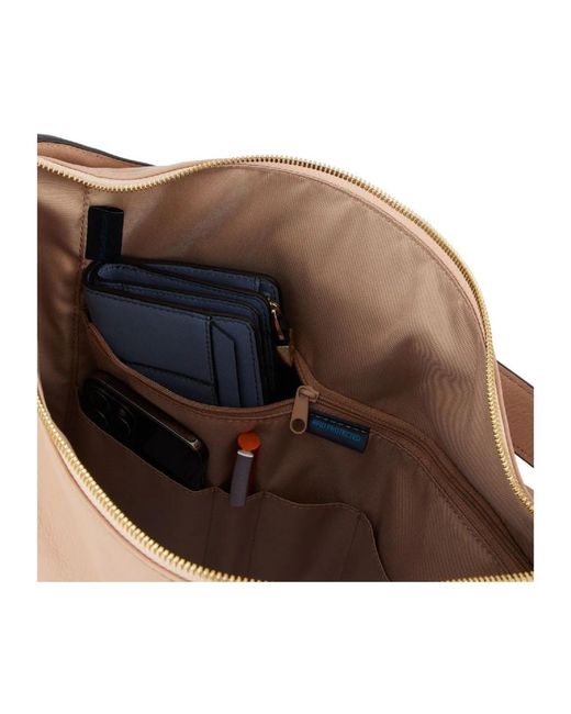 Piquadro Natural Tote Bags
