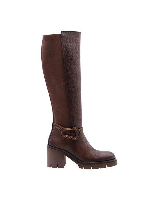 Hispanitas Brown Heeled Boots