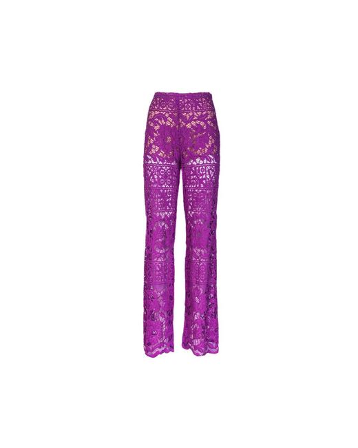 Jucca Purple Wide Trousers