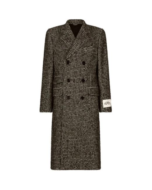 Dolce & Gabbana Multicolor Double-Breasted Coats for men