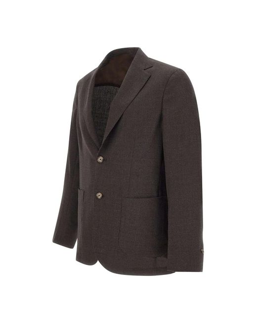 Barba Napoli Black Blazers for men