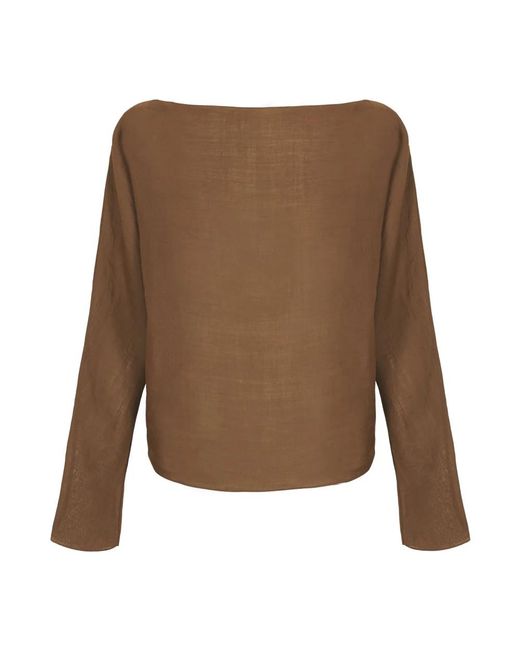 Cortana Brown Blouses