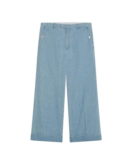 Valentino Blue Wide Jeans for men