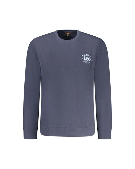 Lee Jeans Blue Original Crew Neck Sweatshirt for men