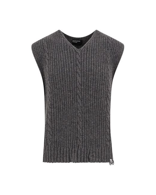 Enfants Riches Deprimes Gray V-Neck Knitwear for men
