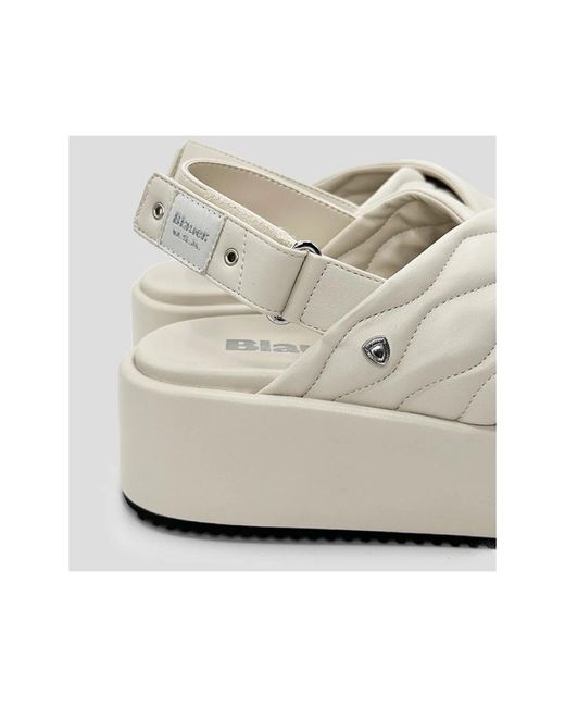 Blauer White Wedges