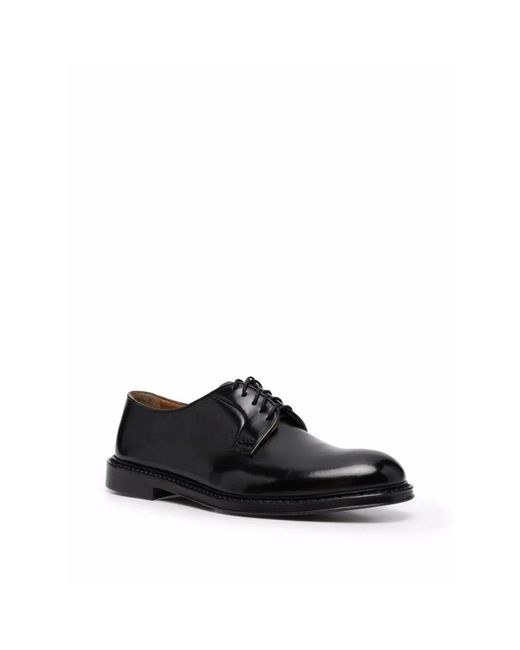 Doucal's Black Laced Shoes for men